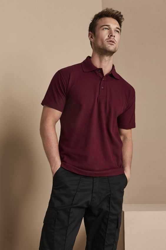 Maroon Polo T-shirt - Thevibz The vibz