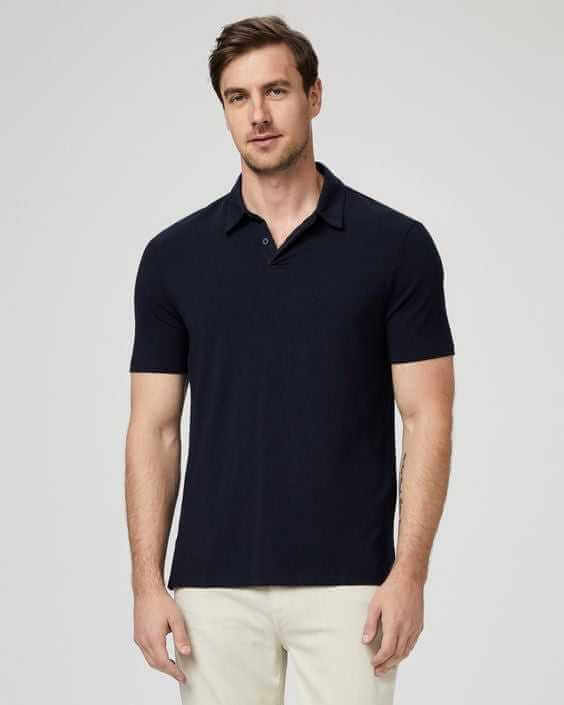 Navy Blue Polo T-shirt for Men | Timeless Classic Style | The Vibz The vibz