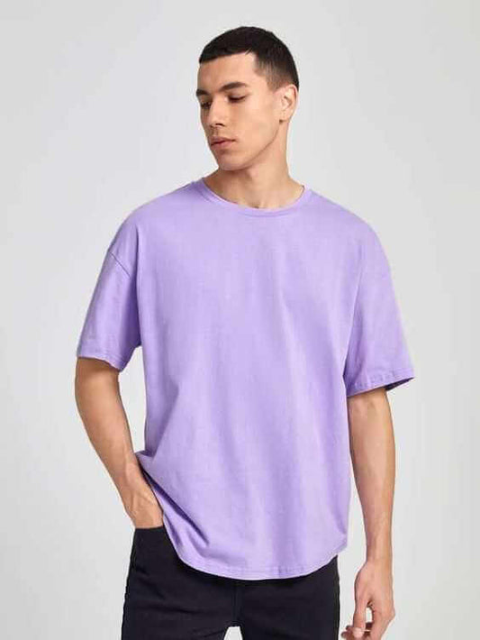 Oversized Lilac T-shirt - Thevibz The vibz