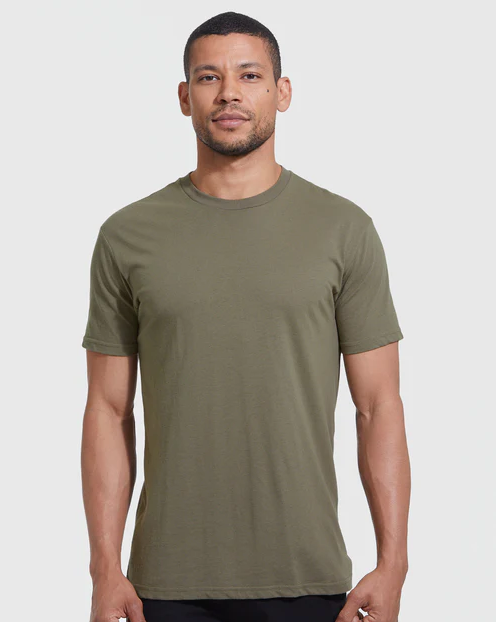 Olive Green Plain Unisex T-shirt | THE VIBZ