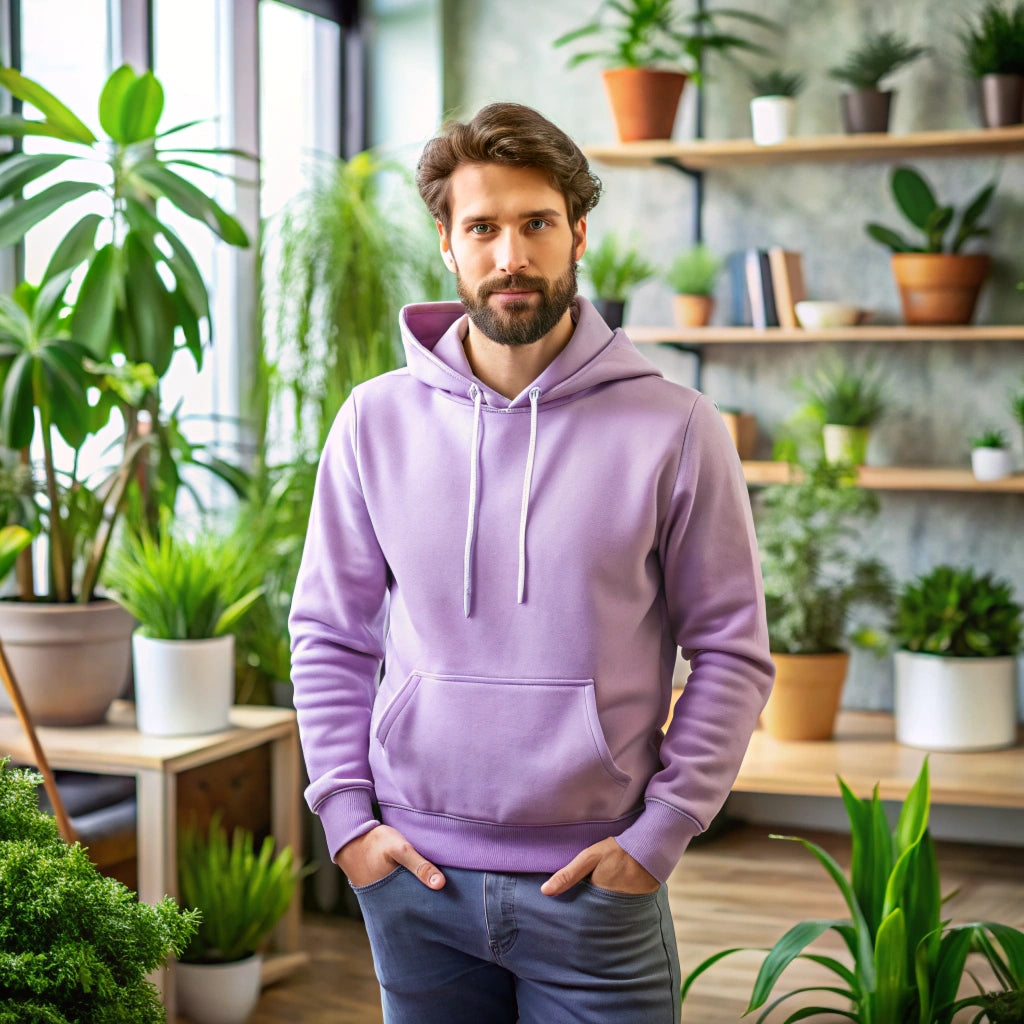 Lilac SweatShirt Hoodie |  The Vibz