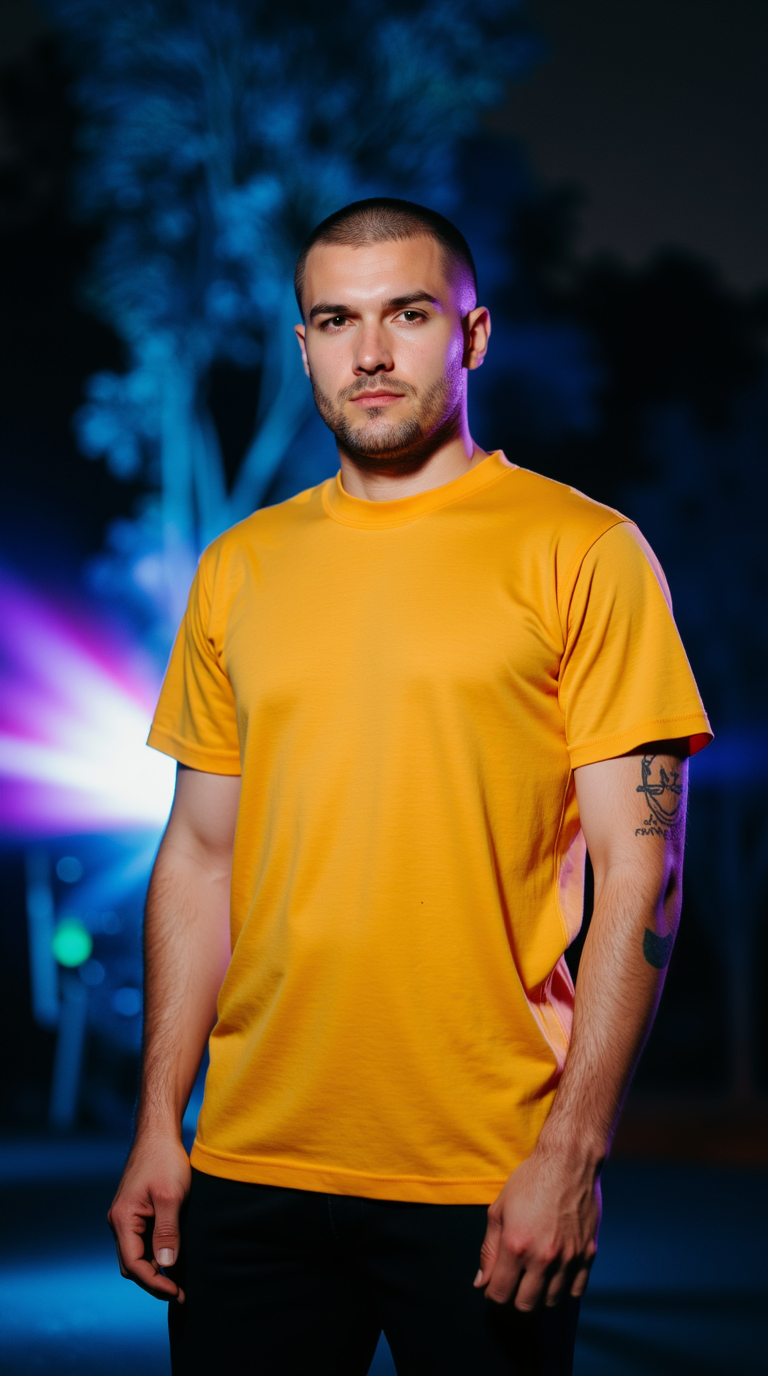Musterd Yellow Unisex Plain T-shirt | THE VIBZ